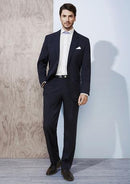 Biz Corporates Mens Flat Front Pant Regular 70112R - Star Uniforms Australia