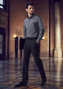 Biz Corporates Mens Slim Fit Flat Front Pant Stout  70716S - Star Uniforms Australia