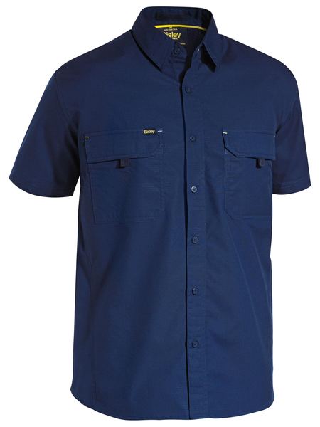 Bisley Mens X Airflow™ Ripstop Work Shirt Short Sleeve-BS1414