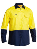 Bisley 2 Tone Hi Vis Drill Shirt - Long Sleeve-BS6267