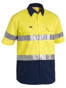Bisley 3M Taped Two Tone Hi Vis Cool Lightweight Shirt - Short Sleeve-BS1896