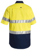Bisley 3M Taped Two Tone Hi Vis Cool Lightweight Shirt - Short Sleeve-BS1896