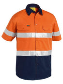 Bisley 3M Taped Two Tone Hi Vis Cool Lightweight Shirt - Short Sleeve-BS1896