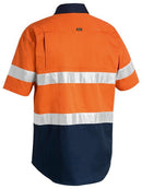 Bisley 3M Taped Two Tone Hi Vis Cool Lightweight Shirt - Short Sleeve-BS1896