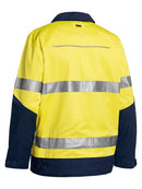 Bisley 3M Taped Two Tone Hi Vis Liquid Repellent Cotton Drill Jacket-BJ6917T