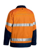 Bisley 3M Taped Two Tone Hi Vis Liquid Repellent Cotton Drill Jacket-BJ6917T