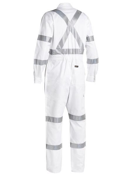 Bisley 3m Taped White Drill Coverall-BC6806T