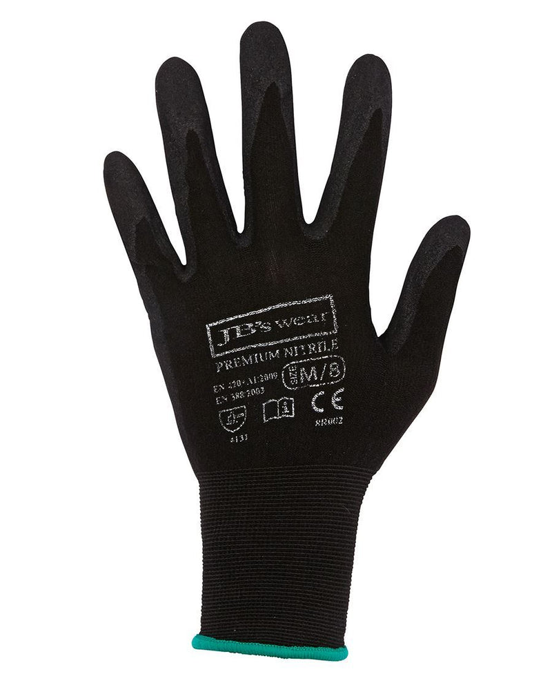 Jb'S Wear Premium Black Nitrile Breathable Glove (12 Pack) 8R002