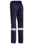Bisley Ladies Drill Pant 3m Reflective Tape-BPL6007T