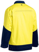 Bisley Two Tone Hi Vis Liquid Repellent Cotton Drill Jacket-BJ6917