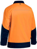 Bisley Two Tone Hi Vis Liquid Repellent Cotton Drill Jacket-BJ6917
