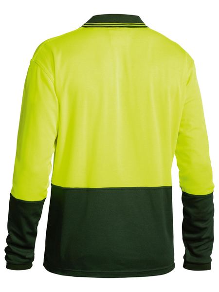 Bisley 2 Tone Hi Vis Polo Shirt - Long Sleeve-BK6234