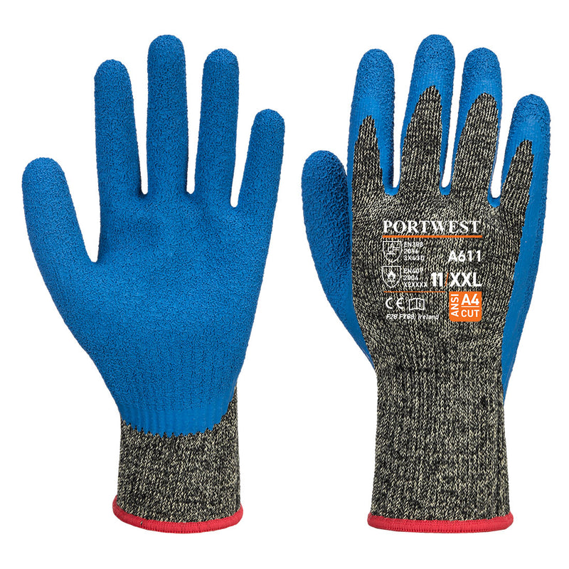 Portwest-A611 - Aramid HR Cut Latex Glove