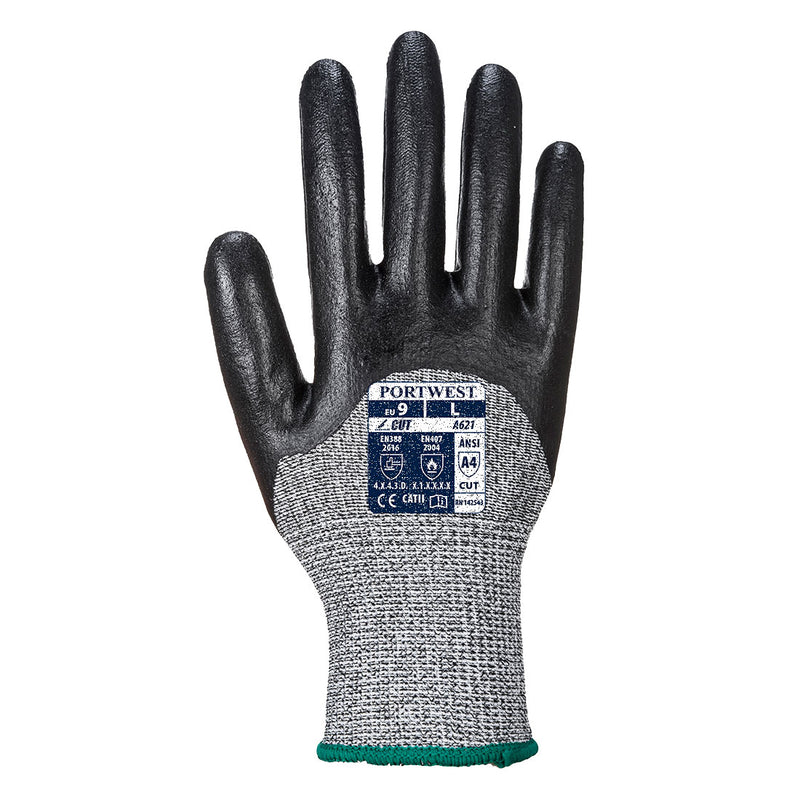 Portwest-A621 - Cut 3/4 Nitrile Foam Glove