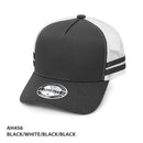 Grace Collection - AH456 - A-Frame Striped Trucker Cap