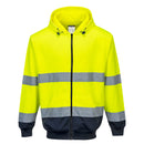 Portwest - B317 - Hi-Vis Contrast Zipped Hoodie