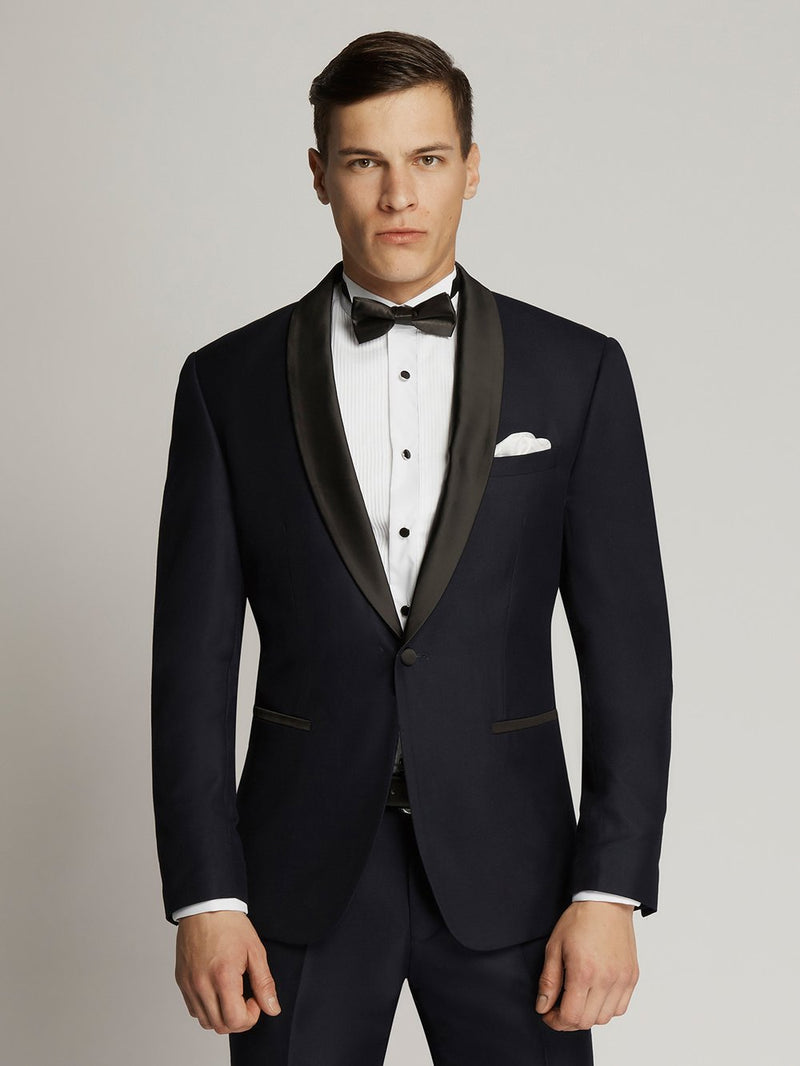 Boulvandre-3858 Wool Blend Fine Textured Dinner Suit