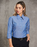 Winning Spirit-Ladies' Chambray 3/4 Sleeve-BS04