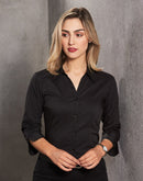 Winning Spirit-Women's Teflon Executive 3/4 Sleeve Shirt-BS07Q