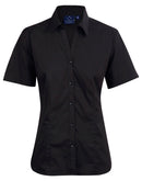 Winning Spirit -Women's Teflon Executive Short Sleeve Shirt--BS07S