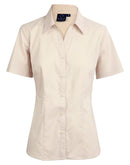 Winning Spirit -Women's Teflon Executive Short Sleeve Shirt--BS07S