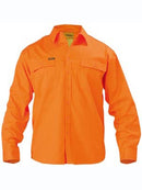 Bisley Hi Vis L/S Drill Shirt-BS6339