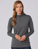 Winning Spirit-Ultimate Half Zip Long Sleeve Sweat Top- Ladies-FL26