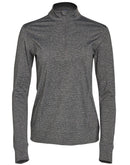 Winning Spirit-Ultimate Half Zip Long Sleeve Sweat Top- Ladies-FL26