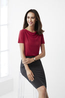 Biz Collection Ladies AVA Drape Knit Top K625LS - Star Uniforms Australia