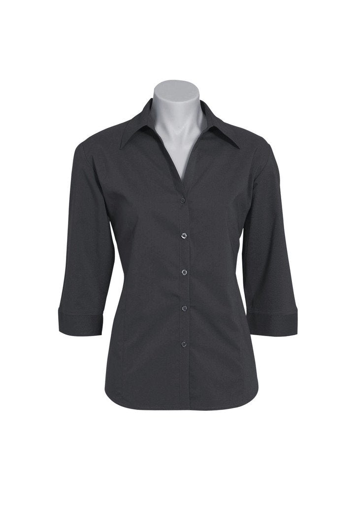 Biz Collection LADIES METRO 3/4 SLEEVE SHIRT   LB7300 - Star Uniforms Australia