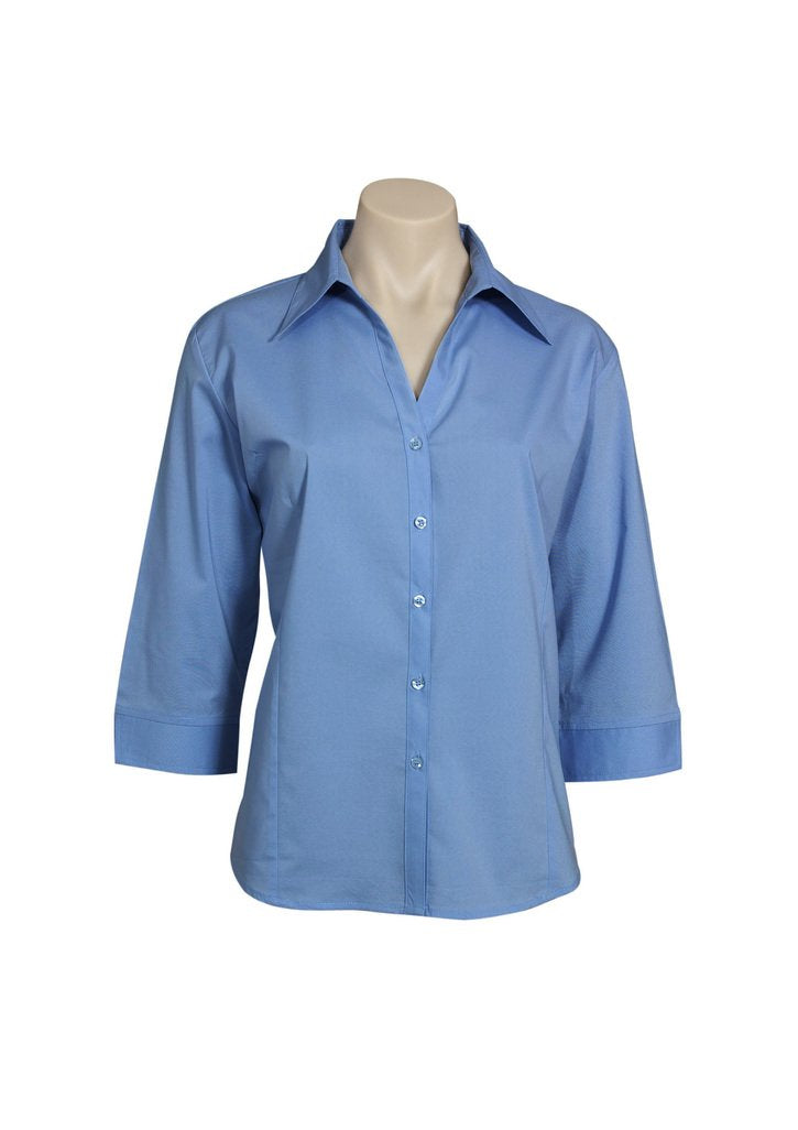 Biz Collection LADIES METRO 3/4 SLEEVE SHIRT   LB7300 - Star Uniforms Australia