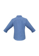 Biz Collection Ladies Micro Check 3/4 Sleeve Shirt LB8200 - Star Uniforms Australia