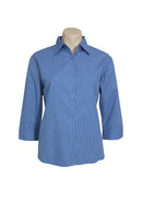 Biz Collection Ladies Micro Check 3/4 Sleeve Shirt LB8200 - Star Uniforms Australia