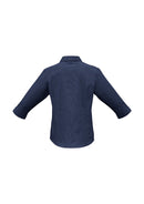 Biz Collection Ladies Micro Check 3/4 Sleeve Shirt LB8200 - Star Uniforms Australia