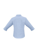 Biz Collection Ladies Micro Check 3/4 Sleeve Shirt LB8200 - Star Uniforms Australia