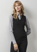 Biz Collection Ladies V-Neck Vest Lv3504 - Star Uniforms Australia