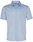 Winning Spirit -Men's Fine Chambray Short Sleeve Shirt -M7011