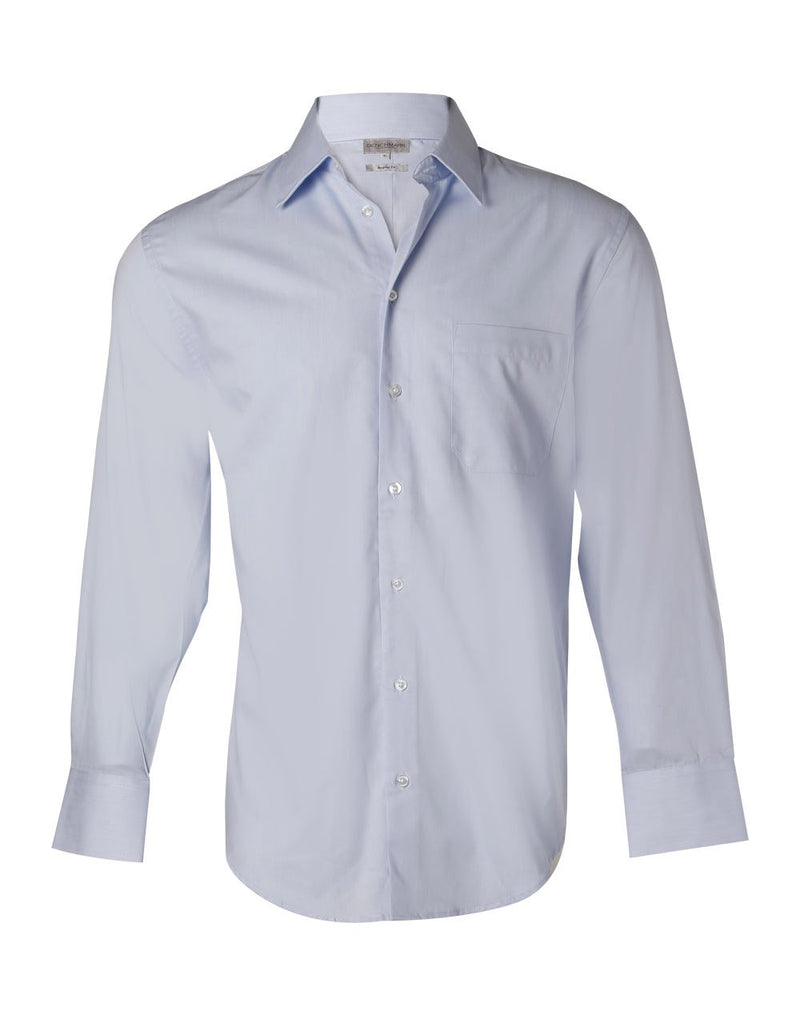 Winning Spirit-Men's Fine Twill Long Sleeve Shirt-M7030L