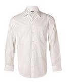 Winning Spirit -Men's Self Stripe Long Sleeve Shirt-M7100L