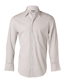Winning Spirit-Men's Ticking Stripe Long Sleeve Shirt-M7200L