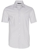 Winning Spirit -Men's Ticking Stripe Short Sleeve Shirt-M7200S