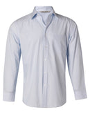 Winning Spirit-Men's Fine Stripe Long Sleeve Shirt-M7212