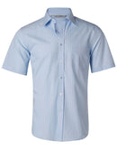 Winning Spirit-Men's Pin Stripe Short Sleeve Shirt-M7221