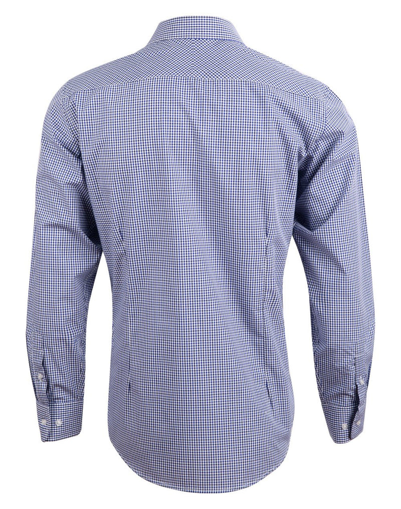 Winning Spirit-Men’s Multi-Tone Check Long Sleeve Shirt-M7320L