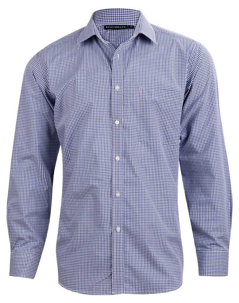 Winning Spirit-Men’s Multi-Tone Check Long Sleeve Shirt-M7320L