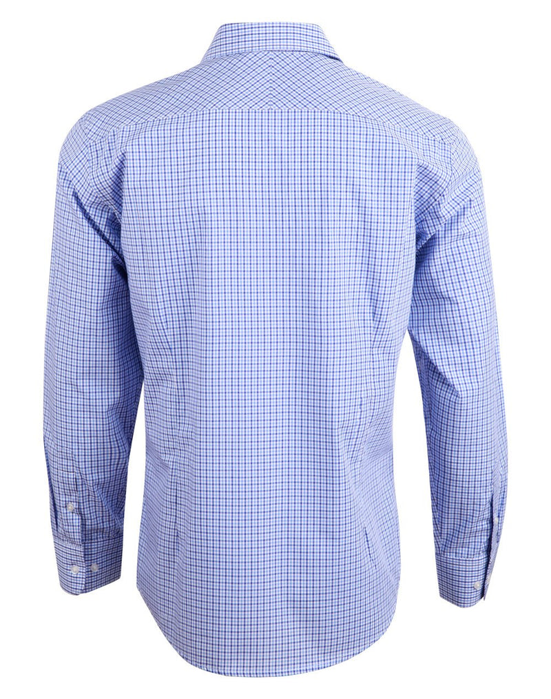 Winning Spirit-Men’s Multi-Tone Check Long Sleeve Shirt-M7320L