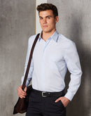 Winning Spirit-Men's Mini Check Long Sleeve Shirt -M7360L