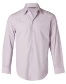 Winning Spirit-Men's Mini Check Long Sleeve Shirt -M7360L