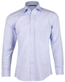 Winning Spirit-Men's Mini Check Premium Cotton Long Sleeve Shirt -M7362