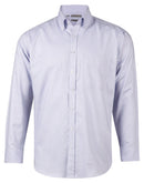 Winning Spirit-Men's Dot Contrast Long Sleeve Shirt-M7922